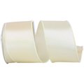 Reliant Ribbon Reliant Ribbon 92575W-810-40F 2.5 in. Satin Value Wired Edge Ribbon; Ivory - 10 Yards 92575W-810-40F